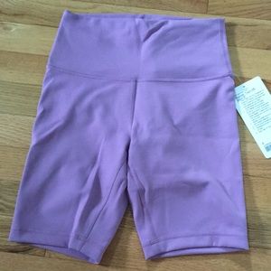 Lululemon lavender bike shorts